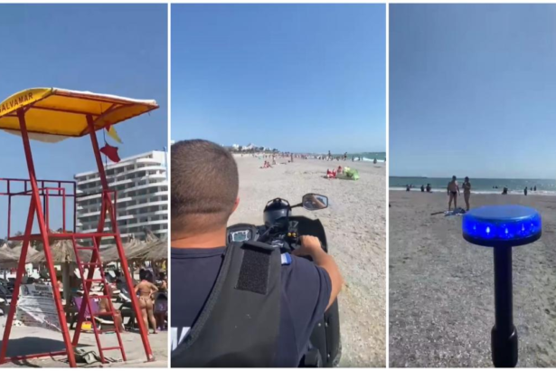 Scandal pe litoral turist scos din mare cu catuse
