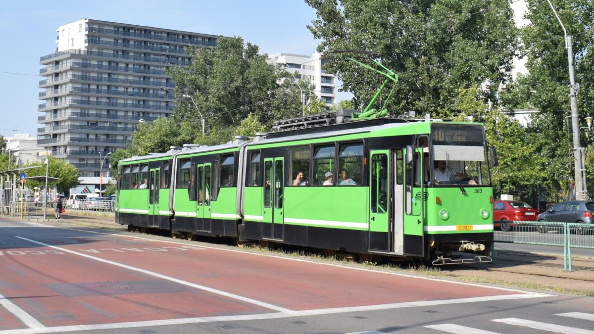 Lucrari la linia de tramvai pe 18 km Bucuresti