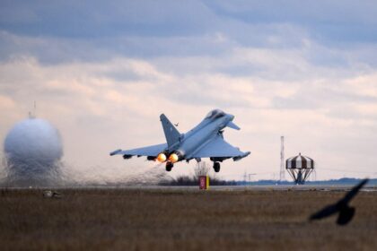 Avioane F16 si Eurofighter la granita Ucrainei