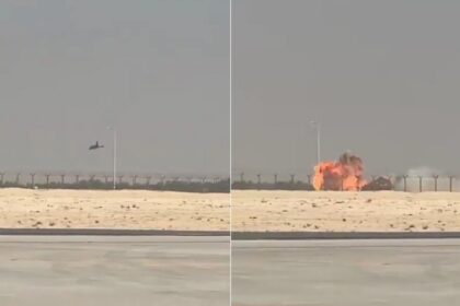 Avion de vanatoare s a prabusit in Dubai
