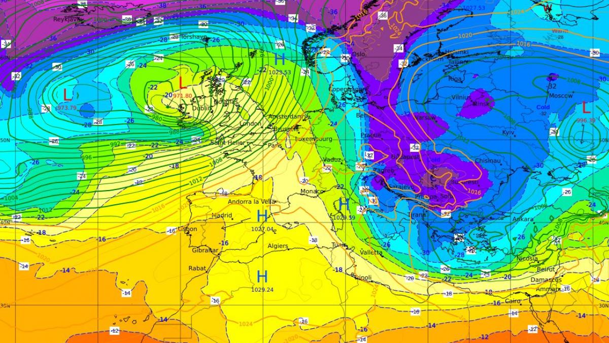 Ciclon mediteranean aduce vreme extrema in Romania