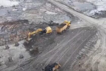 Lucrari de amploare la intersectia rutiera de la Boita pe Autostrada Sibiu