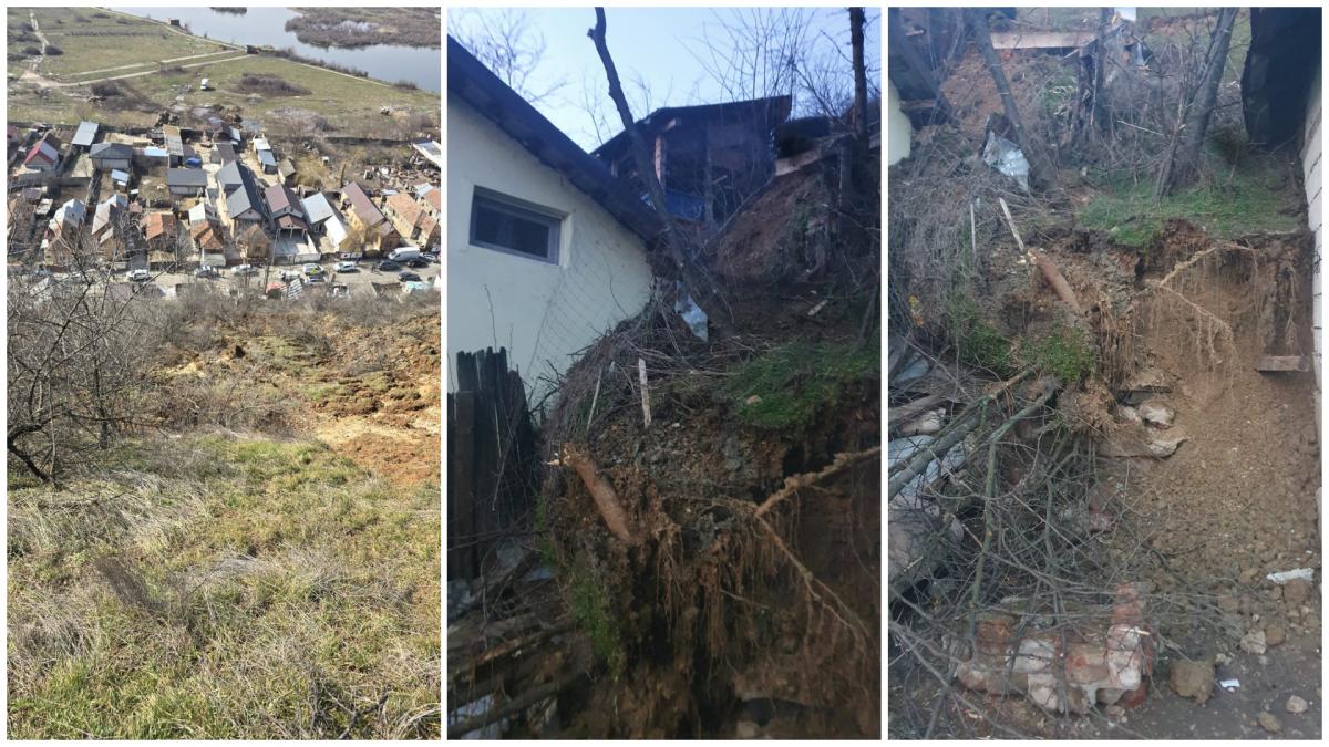 Alerta in Slatina un versant s a prabusit peste mai multe case 25 de persoane au fost evacuate