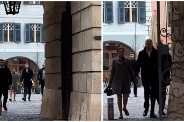 Aparitia rara a lui Klaus Iohannis si a sotiei sale la slujba de Florii de la biserica din Sibiu