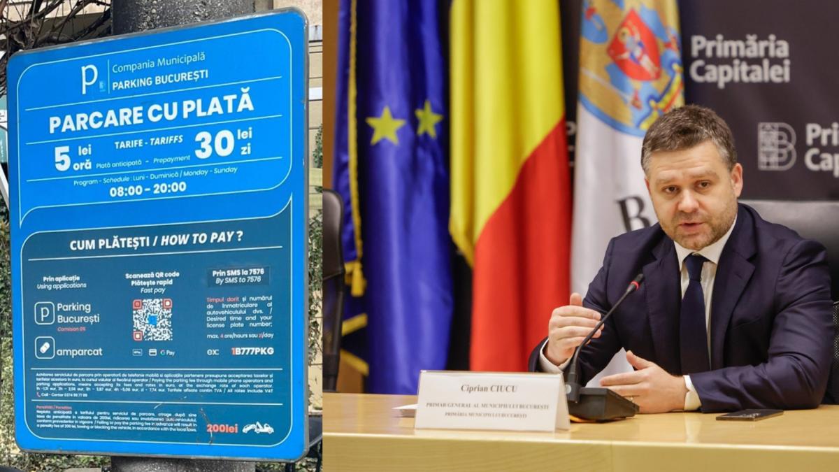 Ciprian Ciucu intentioneaza sa elimine toate gratuitatile pentru parcarile albastre din Bucuresti