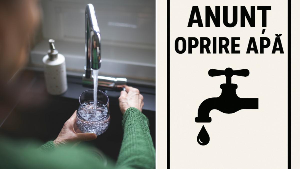Furnizarea apei va fi oprita timp de doua zile in Curtea de Arges si in trei comune invecinate pentru