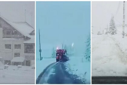 Iarna s a reinstalat cu intensitate in Romania Zapada de peste 35 de cm in unele zone A fost