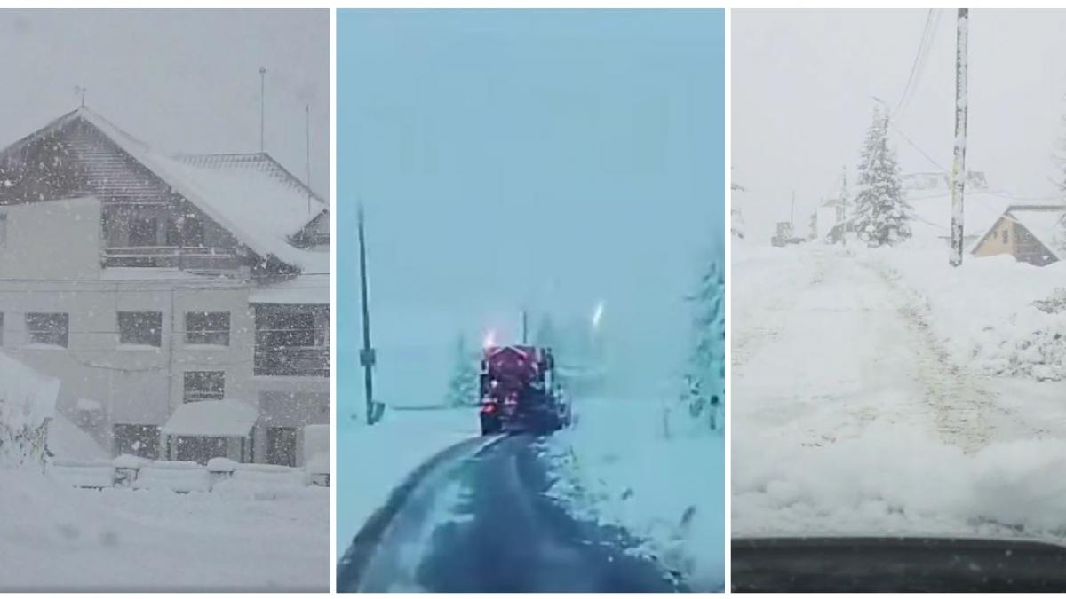 Iarna s a reinstalat cu intensitate in Romania Zapada de peste 35 de cm in unele zone A fost