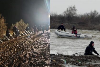 Inundatii in Moldova O persoana salvata dupa viitura de pe raul Putna Drumuri sub ape