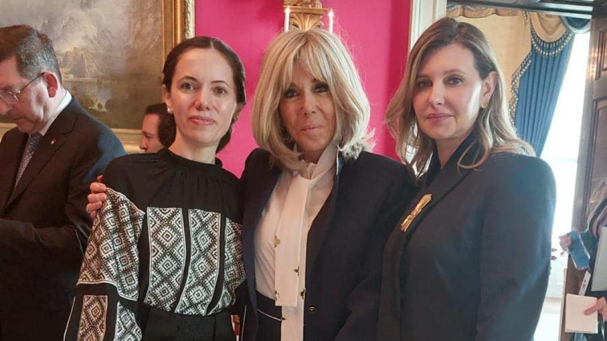 Mirabela Grdinaru alaturi de Brigitte Macron si Olena Zelenska la Casa Alba