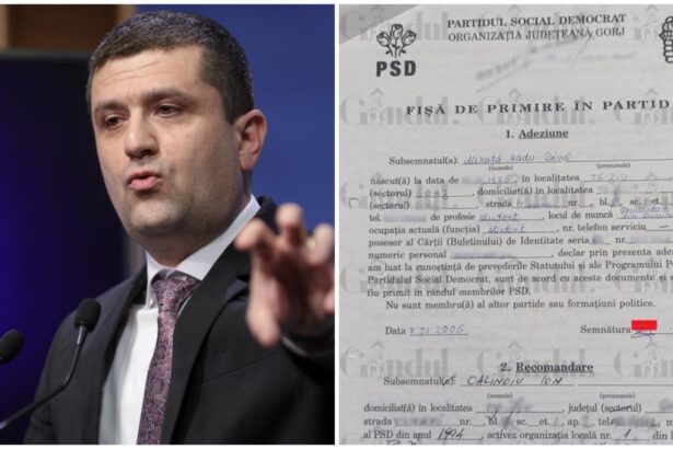 Radu Miruta este membru PSD din 2005 Minsitrul USR sustine ca a semnate anumite documente doar pentru a