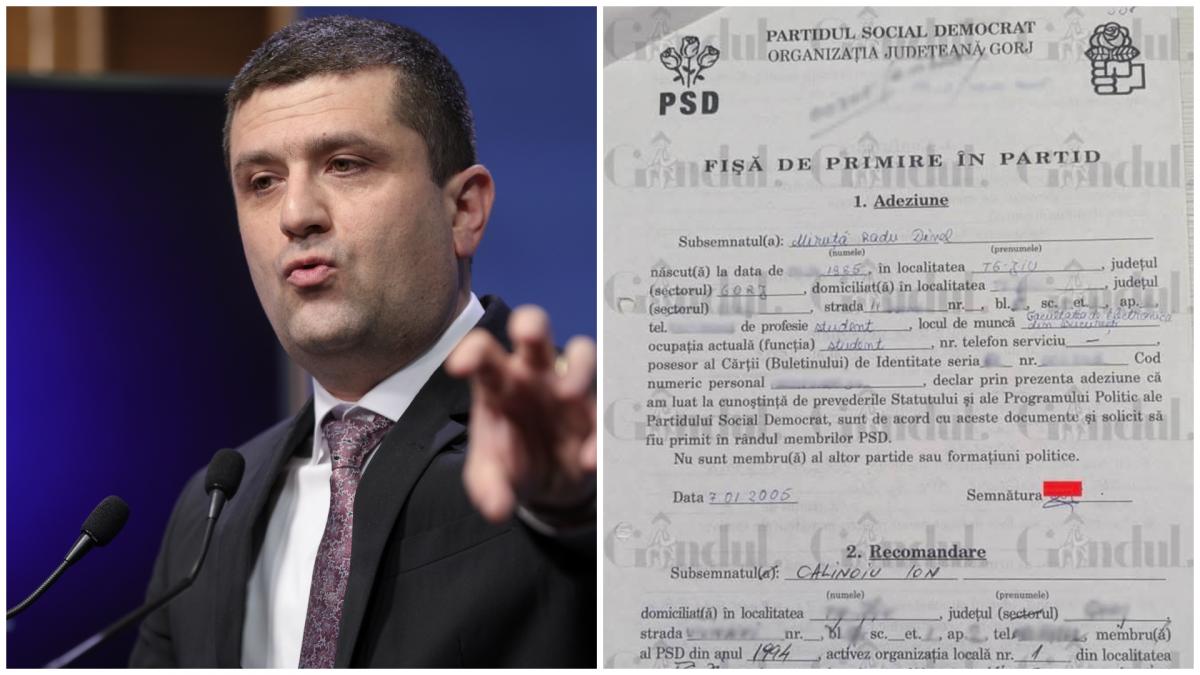 Radu Miruta este membru PSD din 2005 Minsitrul USR sustine ca a semnate anumite documente doar pentru a
