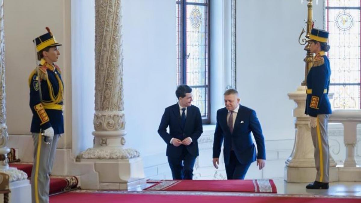 Robert Fico a avut o intalnire oficiala cu Nicusor Dan la Palatul Cotroceni Ce teme au discutat