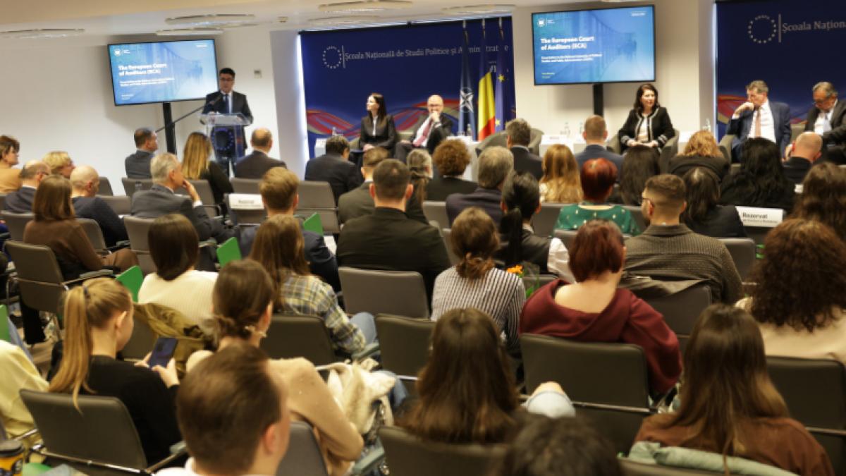 Studenii SNSPA intalnire cu presedintele Curticii de Conturi Europene Exista foarte multe
