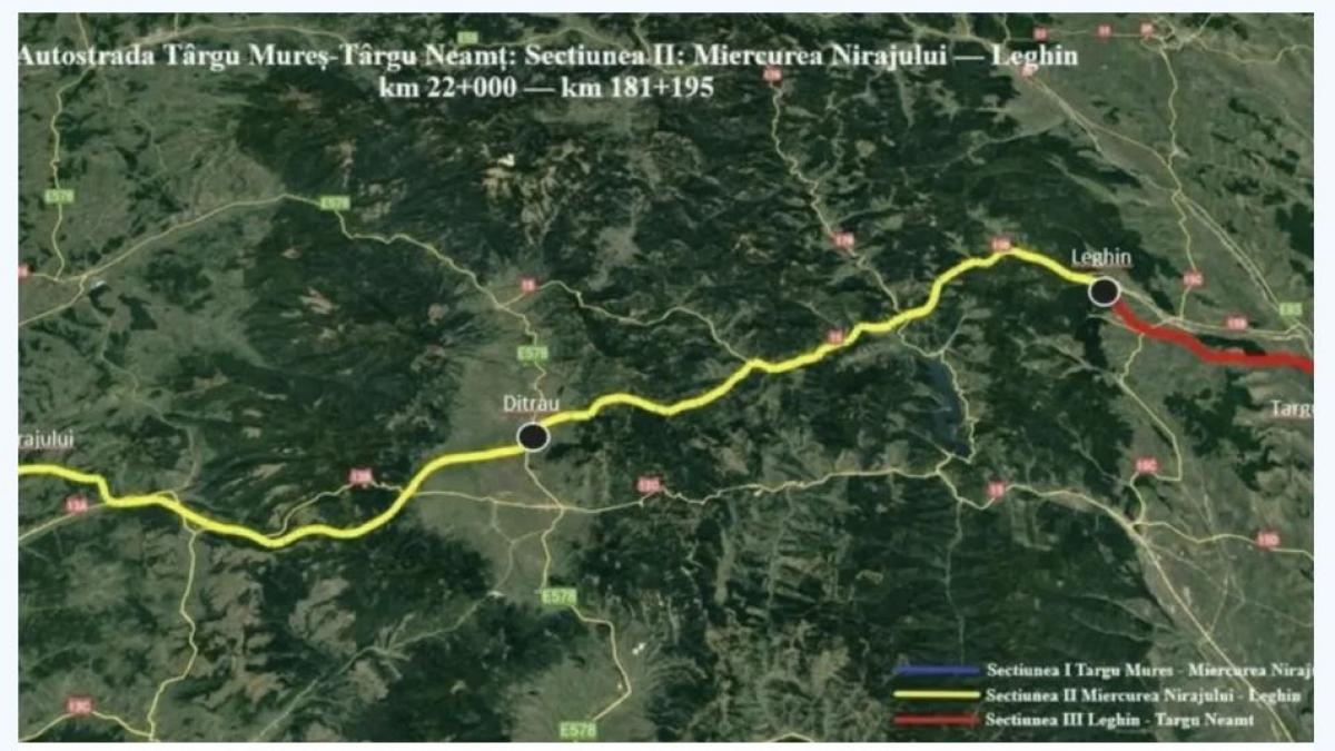Autostrada A8 avanseaza CNAIR a demarat licitatia pentru segmentul Miercurea Nirajului Saratenii Care