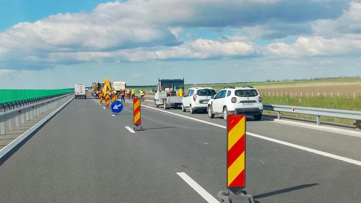 CNAIR a anuntat soferii ca vor demara lucrari pe Autostrada A7 iar circulatia va fi