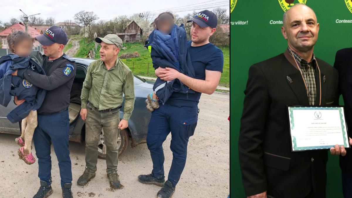 El este Aurel Frandes padurarul care le a gasit pe Melisa si Rebeca fetitele de 4 si 5 ani