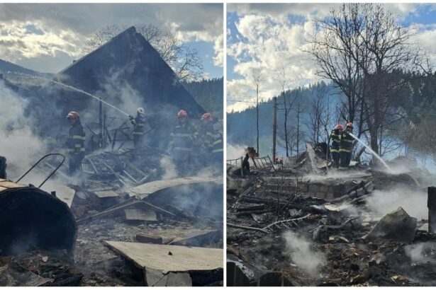 Incendiul devastator din Soveja judetul Vrancea Aproape 90 de case afectate in zona