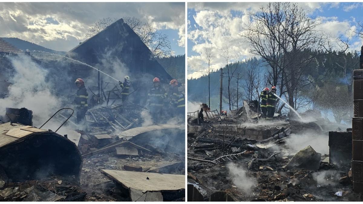 Incendiul devastator din Soveja judetul Vrancea Aproape 90 de case afectate in zona