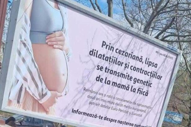 Panourile mpotriva cezarianelor aprute n Bucuresti sunt contestate de Colegiul Medicilor Sunt inadecvate