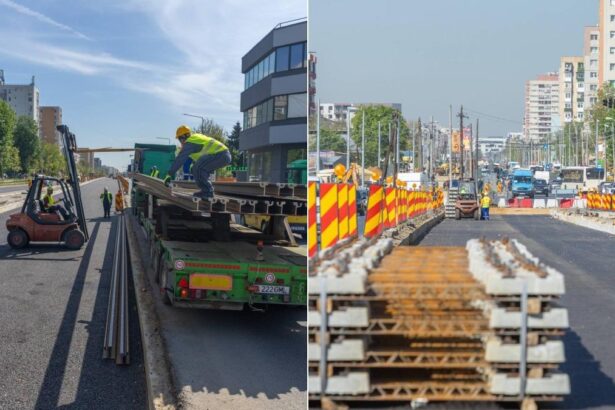 Primele sine pentru linia de tramvai din Prelungirea Ghencea au sosit pe santier PMB Incepem