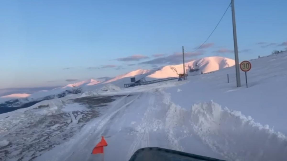 dimineata rece si cu zapada in aprilie la balea lac s au inregistrat minus 10 grade in hunedoara alba