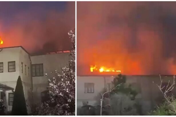 incendiu la manastirea bistrita din valcea in interior sunt butelii de gpl risc de explozie