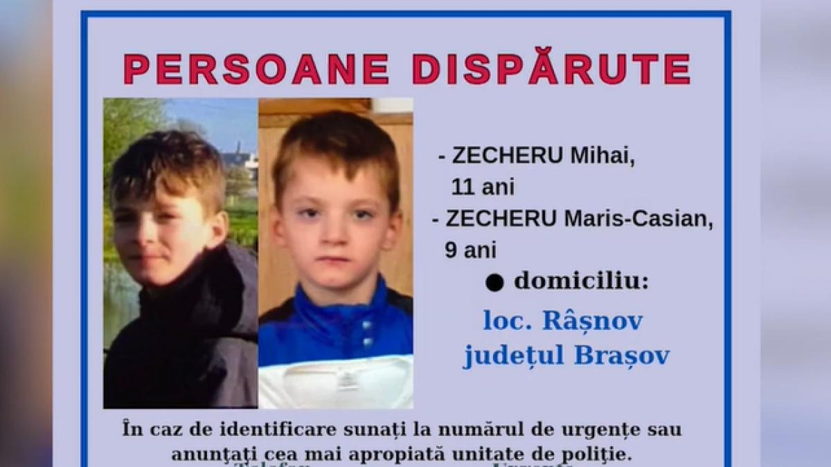 Alerte in Rasnov Doi frati de 9 si 11 ani au disparut de o zi Cine ii recunoaste este