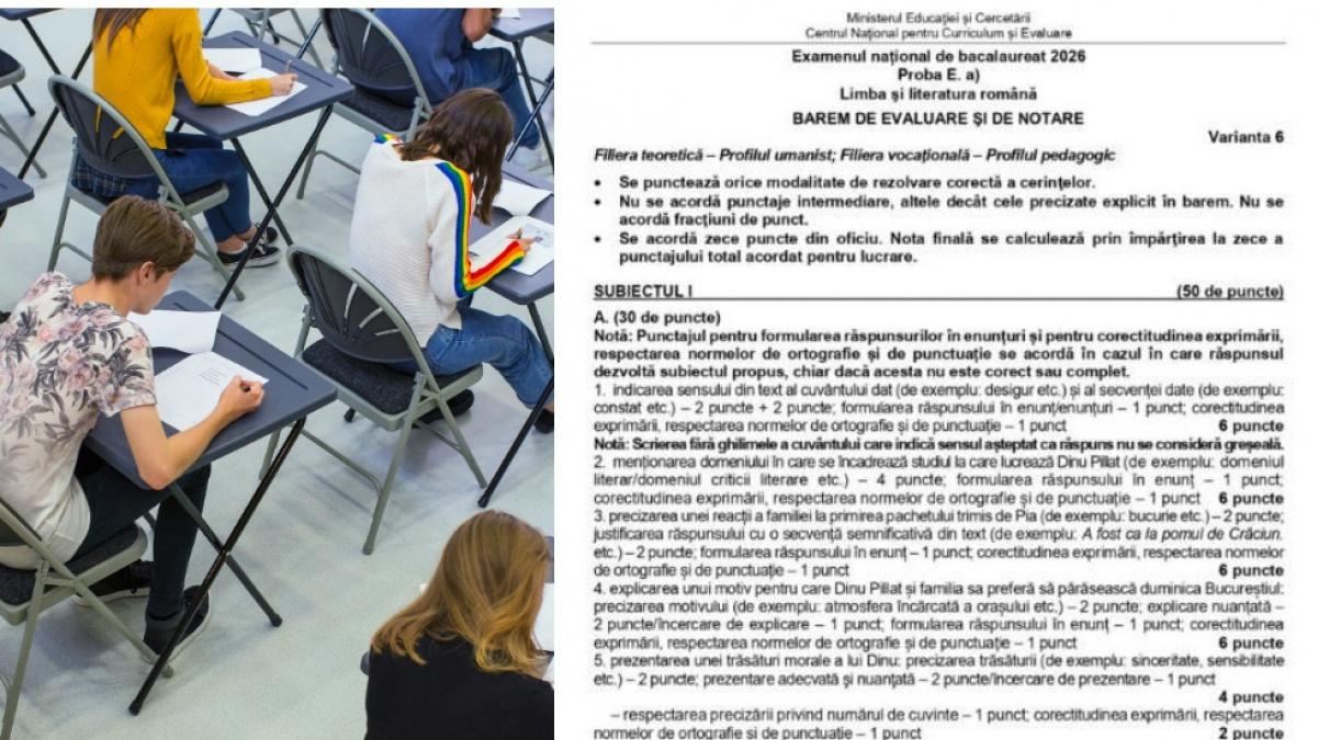 Profesorii sustin ca subiectele la examenul de limba romana de la bacalaureat au fost mai facile decat cele de